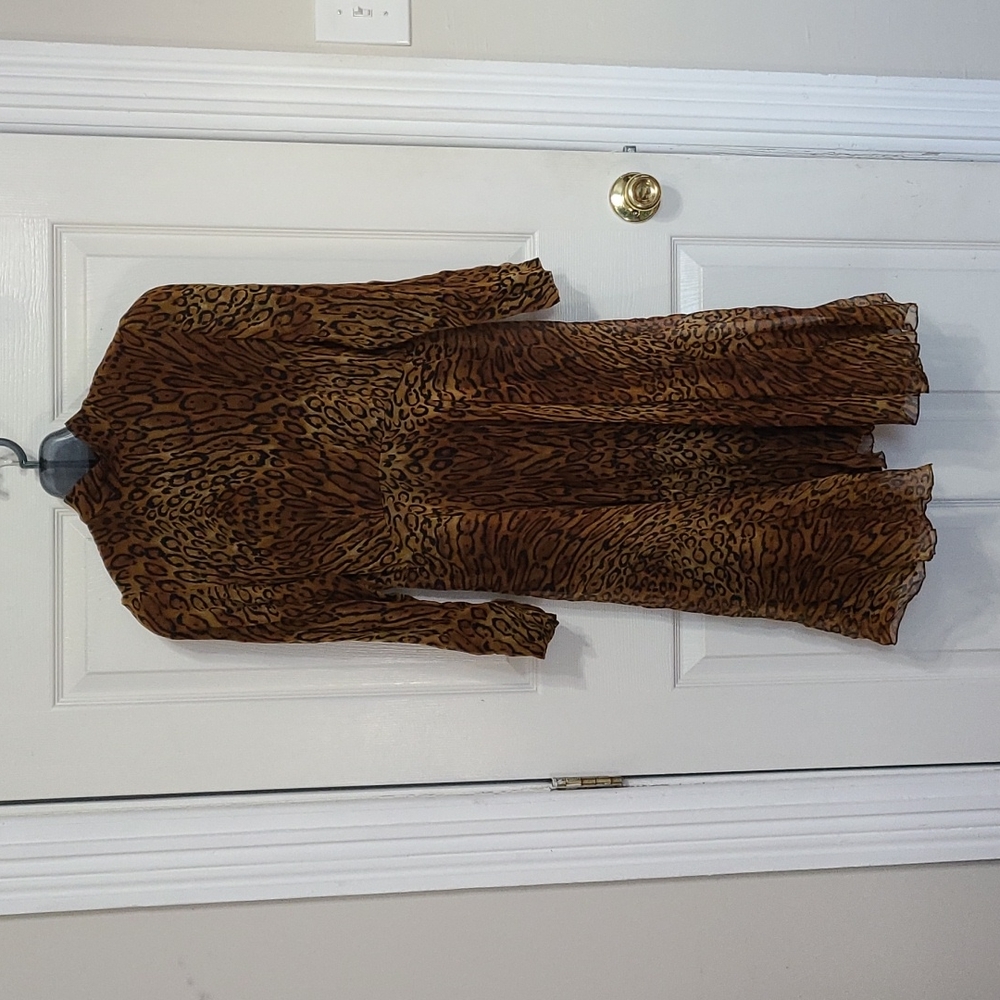 Vintage 60s Oscar de la Renta leopard dress